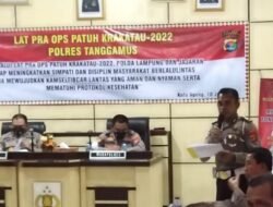 Polres Tanggamus Gelar Latpraops Jelang Operasi Patuh Krakatau 2022