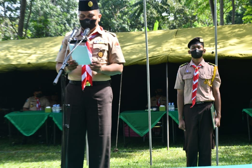 Dandim 0815/Mojokerto Resmi Tutup Perkemahan Saka Wira Kartika