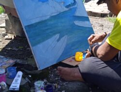 Visualisasikan Wisata Kampung Nelayan Lewat Lukisan