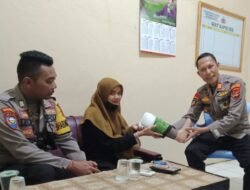 Kado Hari Bhayangkara ke-76 dari Polsek Bangun Rejo untuk Tia Utami