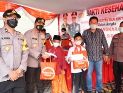 Bakti Kesehatan Polresta Sidoarjo, Sediakan Vaksinasi, Pengobatan Gratis dan Khitan