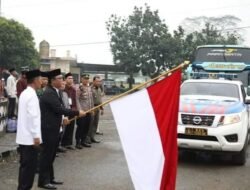 Polres Lampung Tengah dan Polsek Jajaran Pastikan Keberangkatan Jama”ah Haji Asal Lampung Tengah Aman Dan Lancar