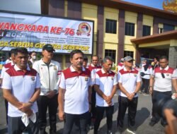 Polda Lampung Gelar Fun Bike Bersama TNI Dan Insan media