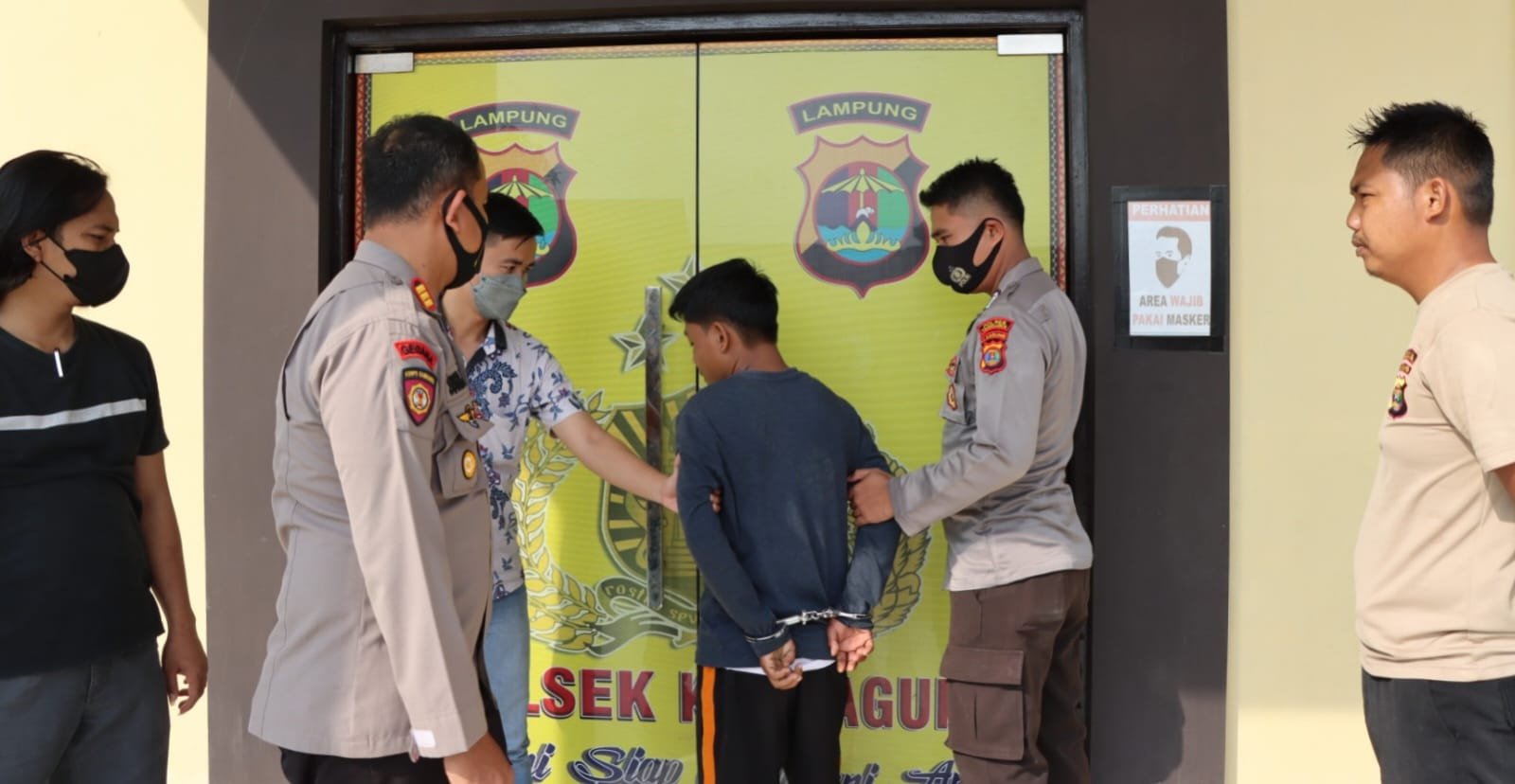 Tersangka Pencurian HP Keluarga Pasien RSUD-BM Dibekuk Polsek Kota Agung