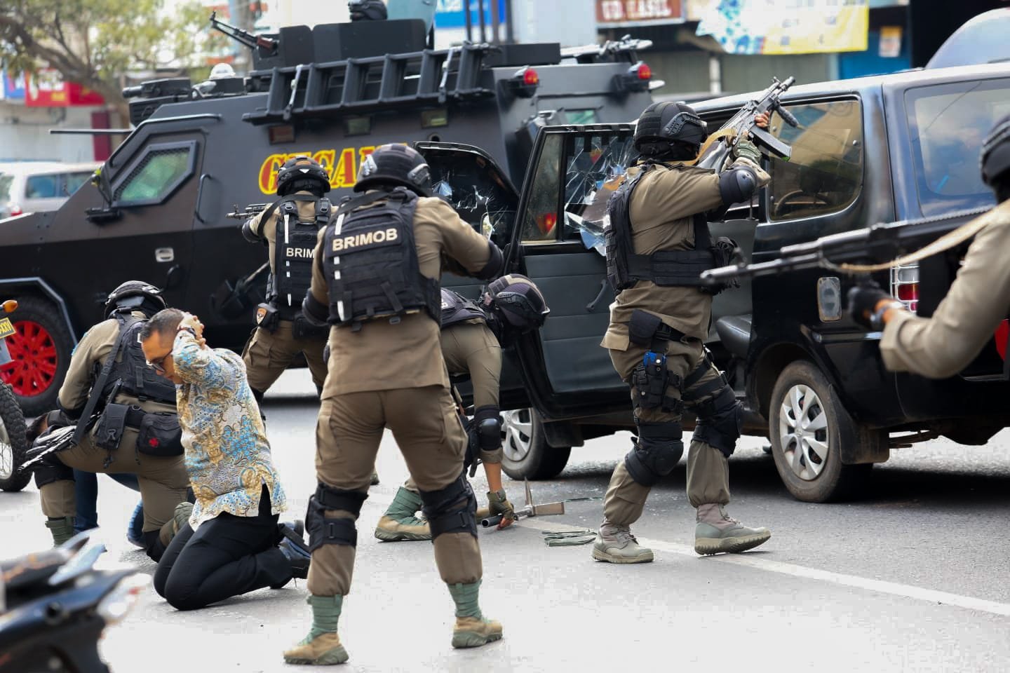 Terjadi Penyandraan, Sat Brimobda Lampung Turunkan Tim Wanteror