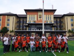 Tournamen Mini Soccer Kapolda Cup 2022, Polres Lampung Tengah Menang Telak 4 – 0 dari Polres Lampung Selatan