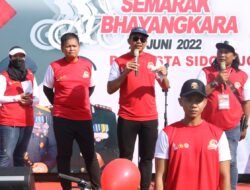 Polresta Sidoarjo Gelar Fun Bike Jelang HUT ke 76 Bhayangkara
