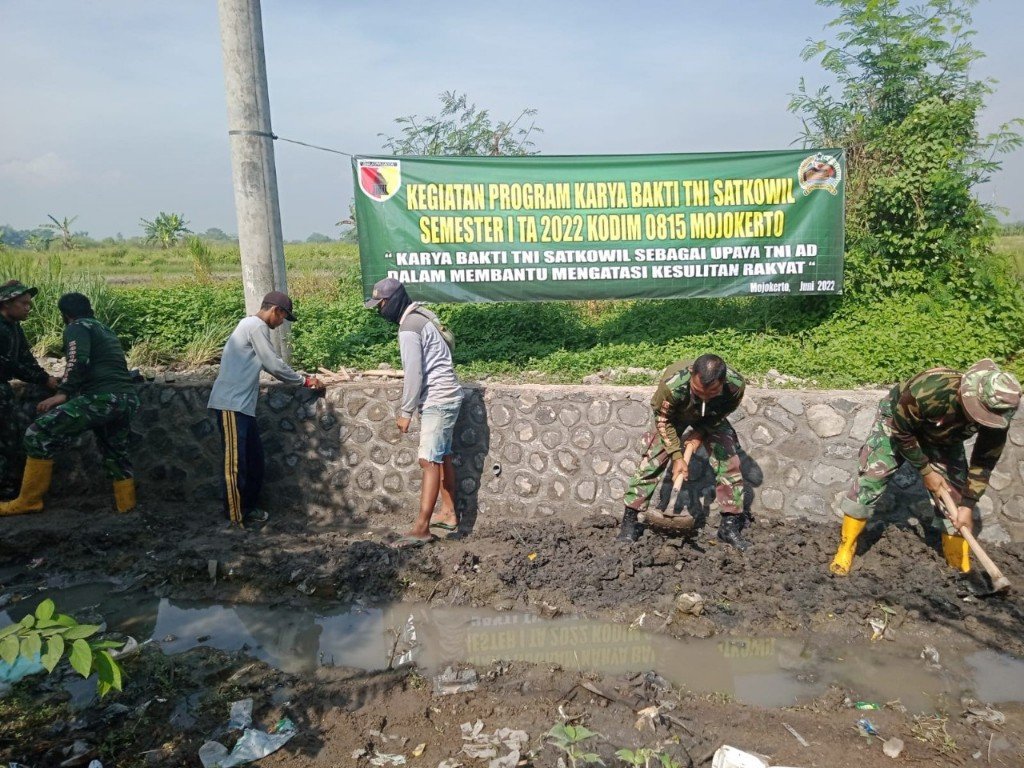 Wujudkan Kemanunggalan TNI-Rakyat, Kodim 0815/Mojokerto Lakukan Ini