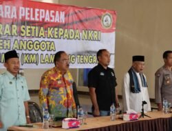 Polres Lampung Tengah Sambut Baik 9 Anggota khilafatul MusliminvBacakan Sumpah Setia Kepada Pancasila NKRI