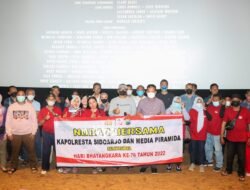 Kapolresta Sidoarjo Ajak Nobar Awak Media dan Yatim Piatu dalam Menyambut Hari Bhayangkara ke-76