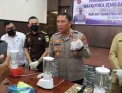 Peringati HANI 2022, Polres Aceh Timur Musnahkan BB Temuan Sabu 1 Kg