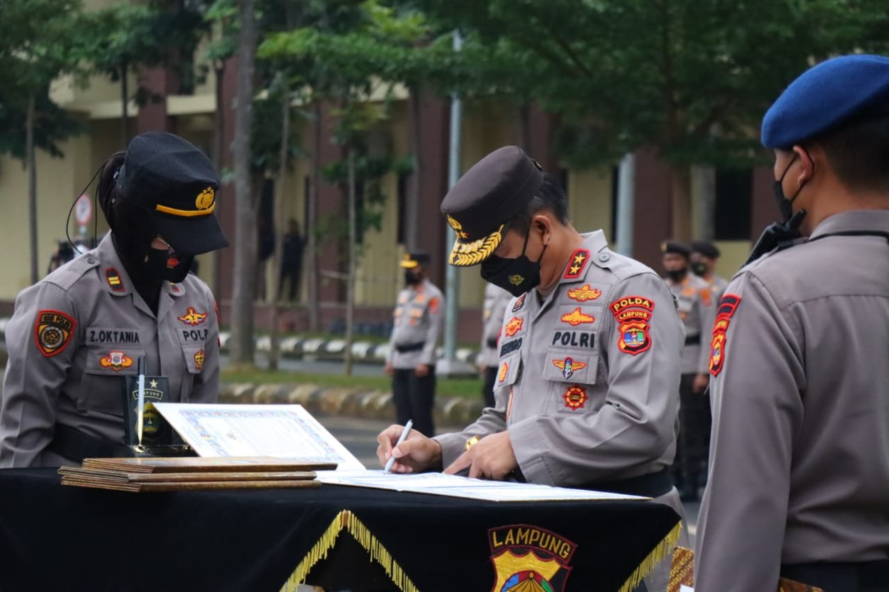 Pimpin Sertijab, Kapolda Lampung: Jaga Marwah Polda Lampung Dengan Baik Dan Layani Masyarakat