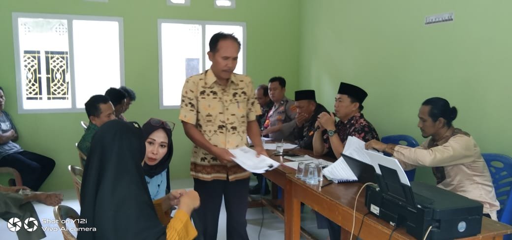 Ketua Panitia Pilkakon Kota Agung Gelar Rapat Musyawarah