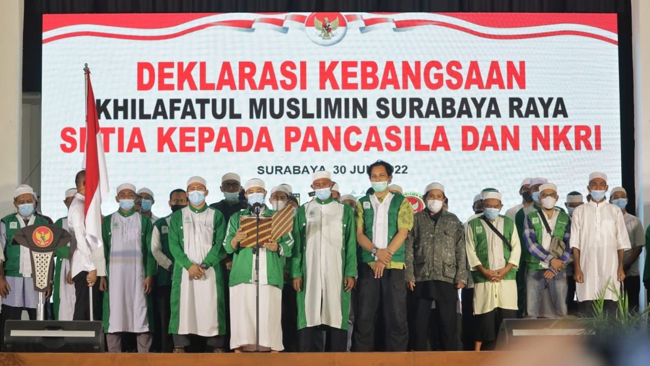 Kelompok Khilafatul Muslimin Surabaya Raya Deklarasi Setia pada Pancasila dan NKRI