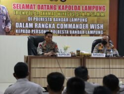 Kunjungan Kerja Kapolda Lampung di Polresta Bandar Lampung