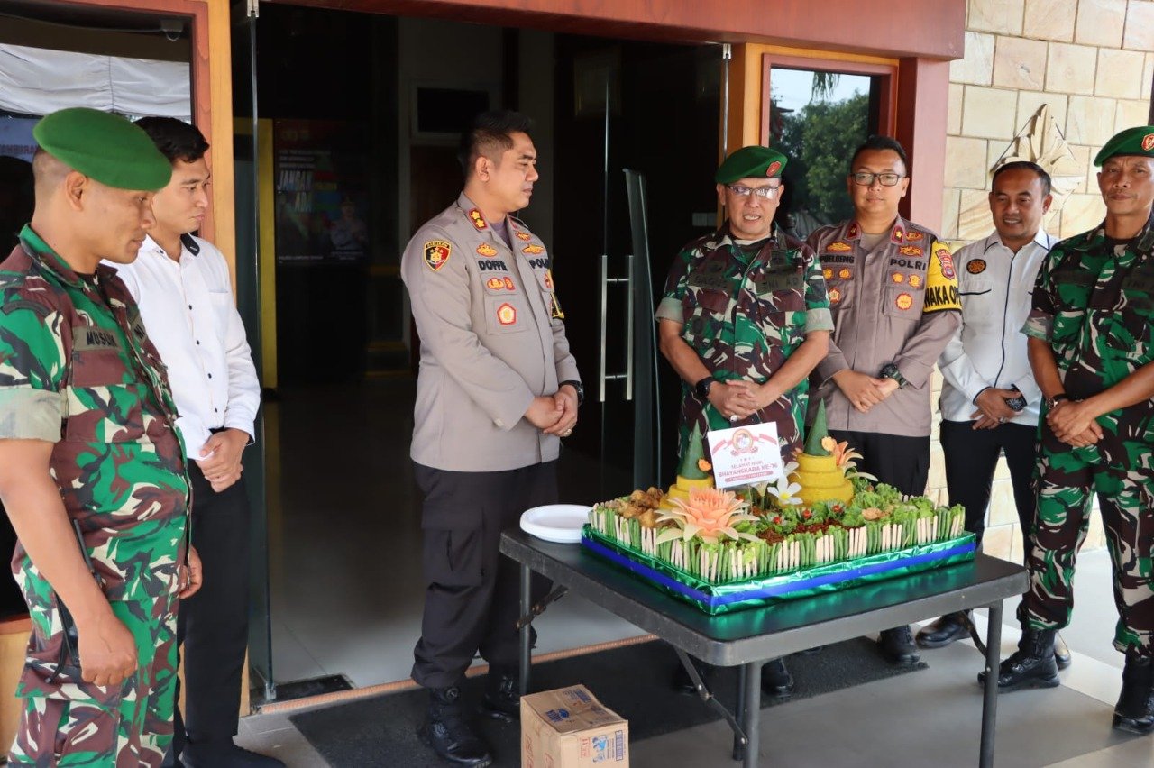 Kodim 0411 Berikan Kejutan untuk Polres Lampung Tengah