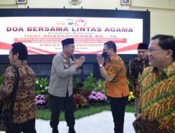 Polresta Sidoarjo Ikuti Doa Bersama Lintas Agama Hari Bhayangkara ke-76