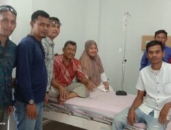 Empat Organisasi Wartawan Jenguk Kasi Humas Polres Aceh Timur