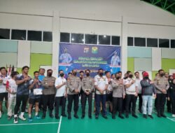 Wakapolda Lampung Tutup Turnamen Kapolda Cup Badminton Presisi Lampung 2022