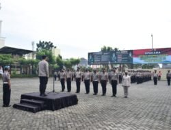 81 Anggota Polresta Sidoarjo Dapatkan Kenaikan Pangkat di Hari Bhayangkara