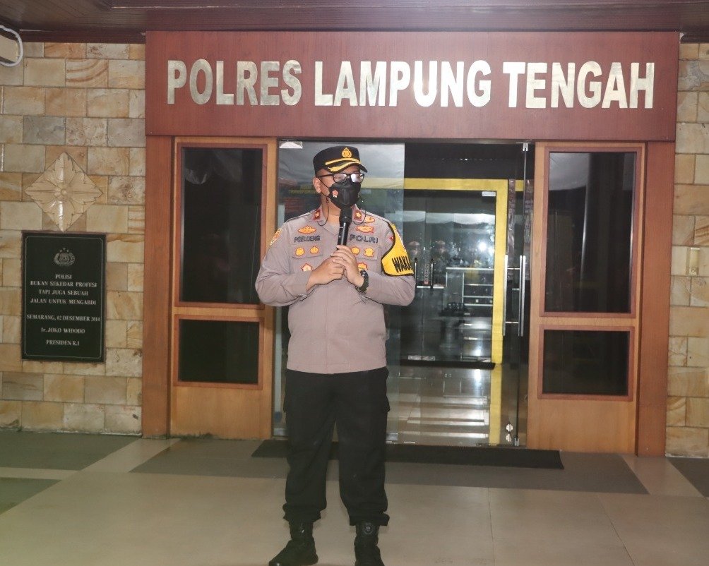 Polres Lampung Tengah dan Forkopimda Gelar Razia Skala Besar