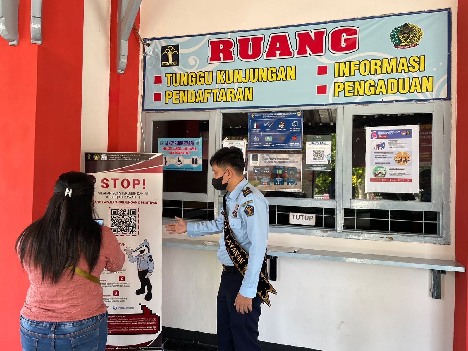 Lapas Kotaagung Buka Kembali Layanan Kunjungan Tatap Muka