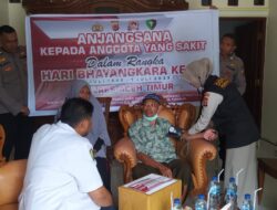 Hari Bhayangkara Ke-76, Polres Aceh Timur Jenguk Personel Yang Sakit