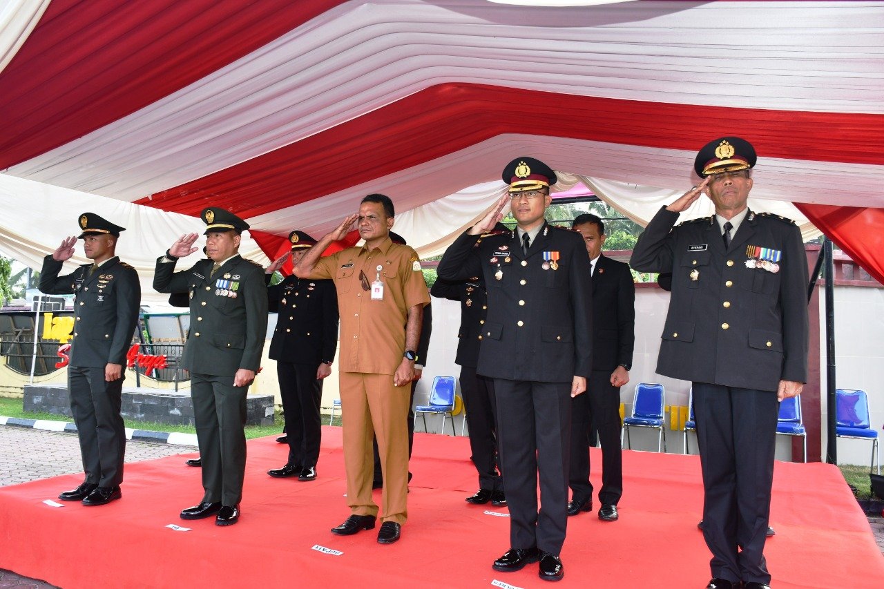 Polres Aceh Timur Gelar Upacara Virtual Hari Bhayangkara Ke-76