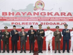 Polresta Sidoarjo Dan Forkopimda Ikuti Upacara Hari Bhayangkara Ke-76 Secara Virtual