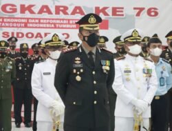 Polresta Sidoarjo Dan Forkopimda Ikuti Upacara Hari Bhayangkara Ke-76 Secara Virtual