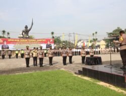 Kapolres Mojokerto Pimpin Sertijab Kasat Lantas, Kasat Intelkam, Kapolsek Mojoanyar dan Kapolsek Dlanggu