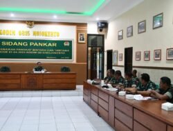 Dandim 0815/Mojokerto Pimpin Sidang Panitia Karier Usul Kenaikan Pangkat