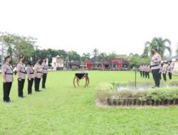 Kapolres Lampung Timur Pimpin Sertijab Wakapolres, Kasat Reskrim, Kapolsek Jabung dan Kapolsek Metro Kibang