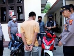 Dibackup Tekab 308 dan Polsek Kota Agung, Seorang Tersangka Curanmor Dibekuk Polsek Talang Padang