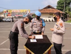Polresta Bandar Lampung Sambut Bintara Remaja Brigadir Polri T.A. 2022