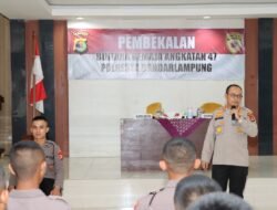 Kapolresta Bandar Lampung Beri Arahan Kepada 38 Bintara Remaja