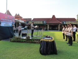 Kapolresta Mojokerto Pimpin Sertijab Pejabat Utama dan Kapolsek Jetis