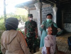 Reaksi Cepat Babinsa Koramil Dawarblandong & Nakes PKM Cegah Sebaran Covid-19