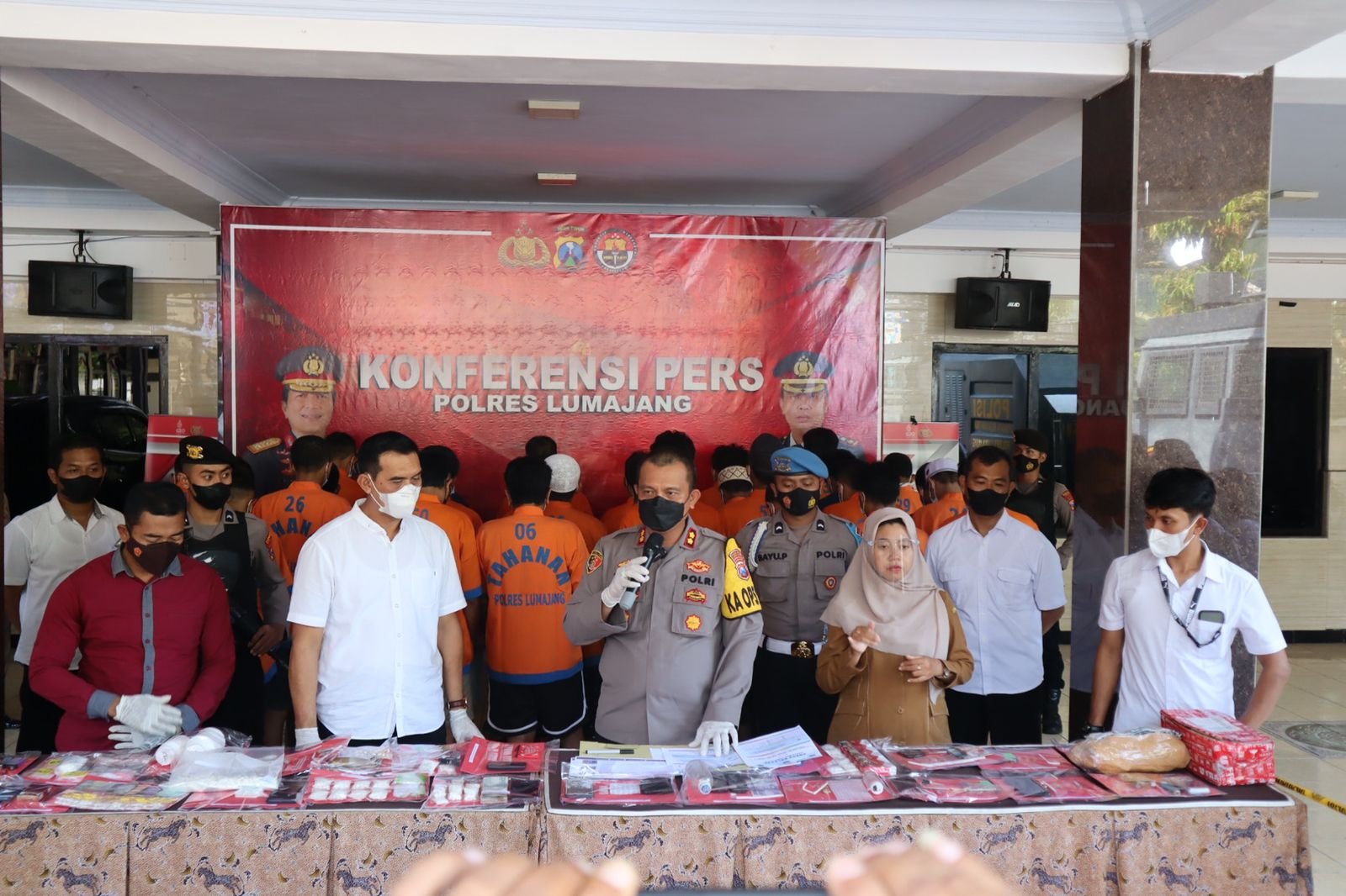 Polisi Amankan 33 Tersangka Pengedar dan Pengguna Aktif Okerbaya