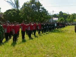 MPLS SMKN 1 Pacet, Danramil Pacet Berikan Pelatihan PBB dan Wasbang