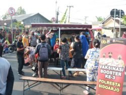 Sasar Pasar Tradisional, Polresta Sidoarjo Masifkan Vaksinasi Booster