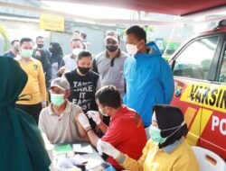 Sasar Pasar Tradisional, Polresta Sidoarjo Masifkan Vaksinasi Booster