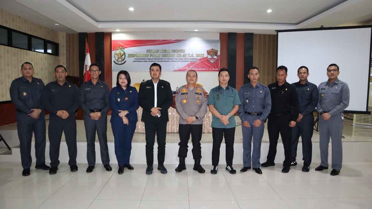 Kapolresta Bandar Lampung Terima Kunjungan Serdik Sespimmen Polri