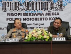 Ngopi Bersama Media, Kapolresta Mojokerto Berharap Bisa Terus Bersinergi