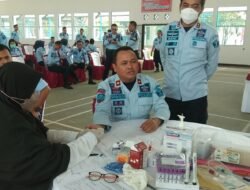 Donor Darah, Lapas dan Rutan Kelas IIB Kotaagung Peringati Hari Dharma Karya Dhika ke – 77 Tahun 2022