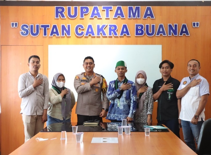 Kapolres Lampung Tengah Terima Kunjungan Audiensi HMI Sumbagsel