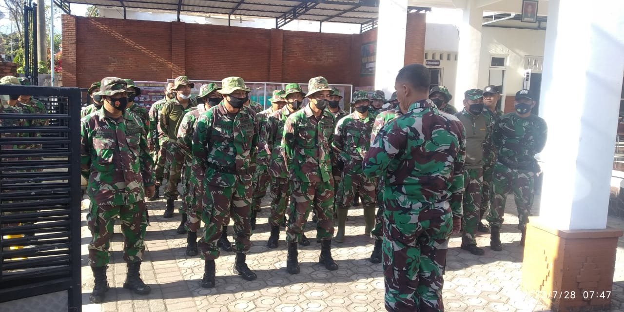 TMMD Imbangan Ke-114 Mojokerto, Pasi Ter Pimpin Apel Pagi SSK