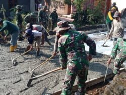 TMMD Imbangan Ke-114 Mojokerto, Tak Kenal Libur Prajurit Bareng Warga Terus Berkarya