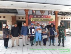 Babinsa Koramil Trowulan Bersama BPP Vaksin PMK Hewan Ternak