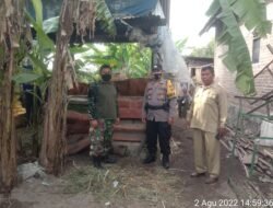 Cegah PMK Koramil 0815/01 Pralon Bersama BPP Distan Lakukan Vaksinasi Hewan Ternak